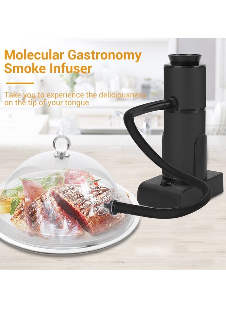 general Cocktail Smooker Kit Portable Smocking Infuser Cold Smooke Generator BBQ Enhancer Wood Chip Flavor Infusion Tool Kitchen Infuser for Bar Cooking Meat BBQ Drinks - Image 2