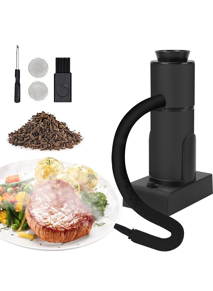 general Cocktail Smooker Kit Portable Smocking Infuser Cold Smooke Generator BBQ Enhancer Wood Chip Flavor Infusion Tool Kitchen Infuser for Bar Cooking Meat BBQ Drinks - Image 1