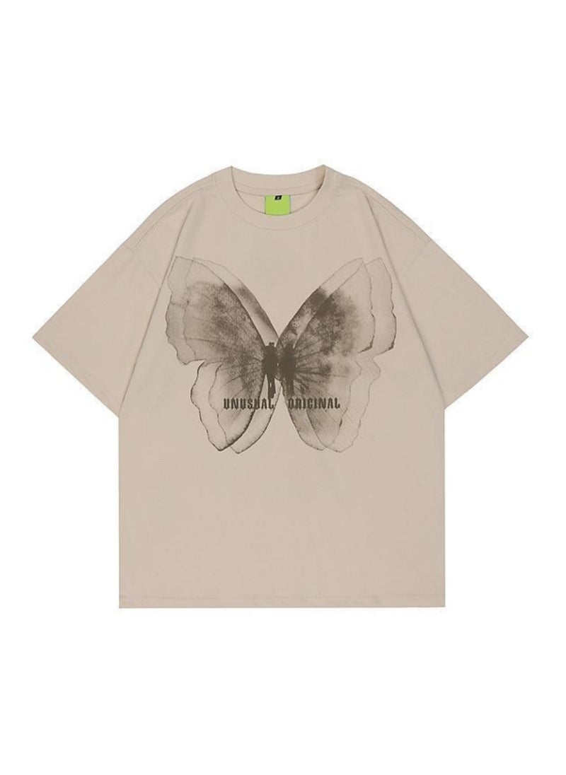 Brown Butterfly Original Women Oversized T-shirt - pzsku/ZBF05750397445D508D36Z/45/_/1717159133/fce72b9a-510d-44c9-84d5-331f9d37e4bc