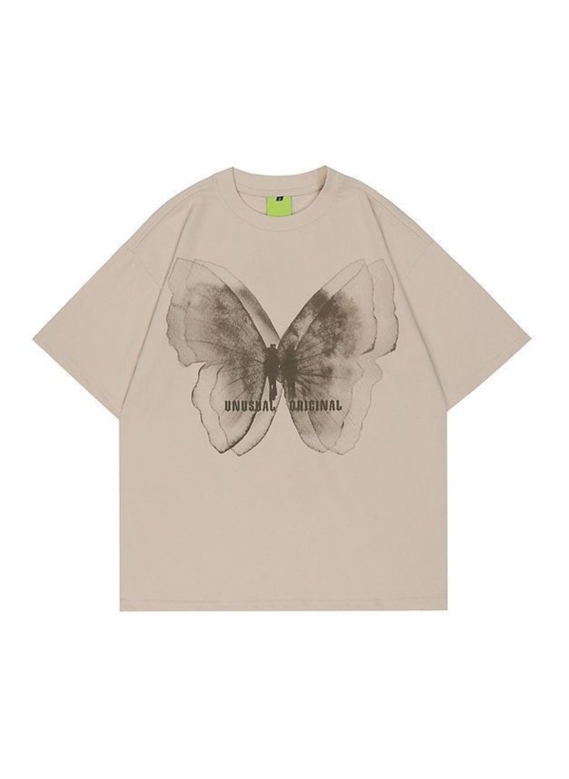 Thirty-One Brown Butterfly Original Women Oversized T-shirt  - Image 1