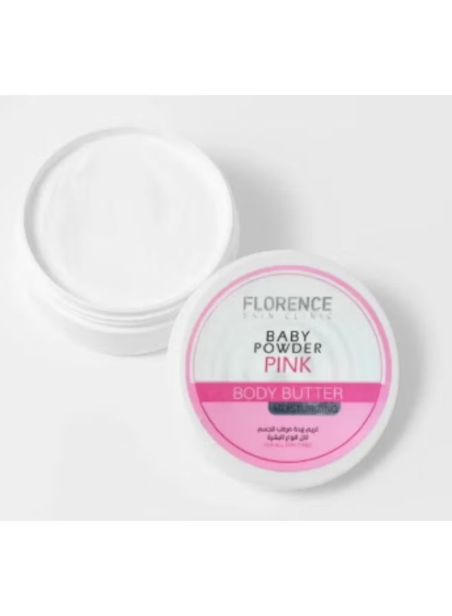 Florence Baby Powder Pink Body Butter - 200ml - Image 2