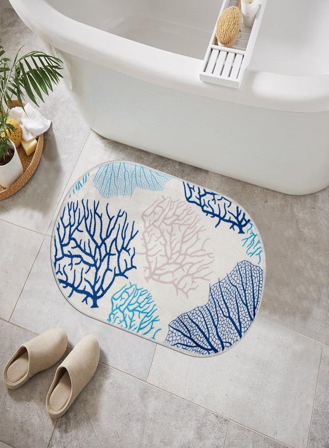 BBSET Beach Bathroom Rugs, Soft and Absorbent Starfish Shell Rug, Non-Slip Backing, Ideal for Bathroom Sea Bath Decor (Coral, 31x20inch) - Image 2
