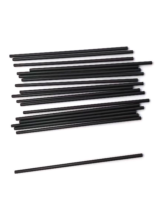 500-piece Pack 3mm Disposable Plastic Straws Short Small For Coffee Mixing Sticks Cocktail Decorations Black-Color:Black-Specifications:4*130 ]  - Image 3