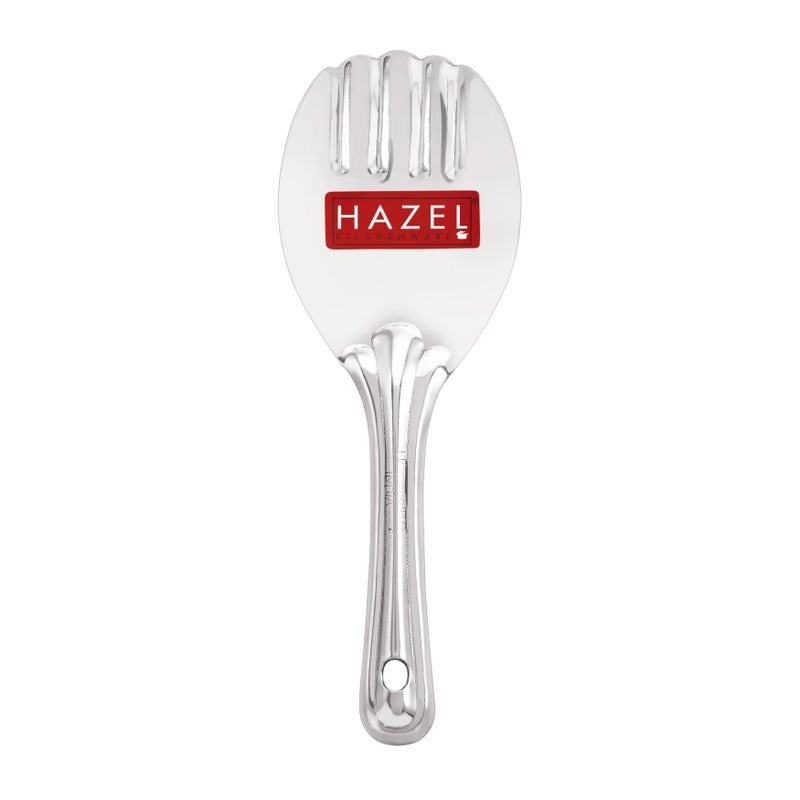 Hazel مغرفة أرز هازيل من الفولاذ المقاوم للصدأ مع مقبض مريح، ملعقة، ملعقة تقديم، أدوات مطبخ - Image 5