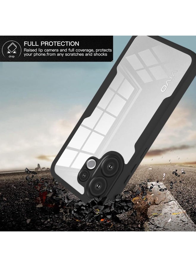 general Clear Case Compatible with Vivo V60 5G [Built-in Screen Protector] Full Body Protection Transparent Phone Case Shockproof Protective Cover for Vivo V60 - Image 4