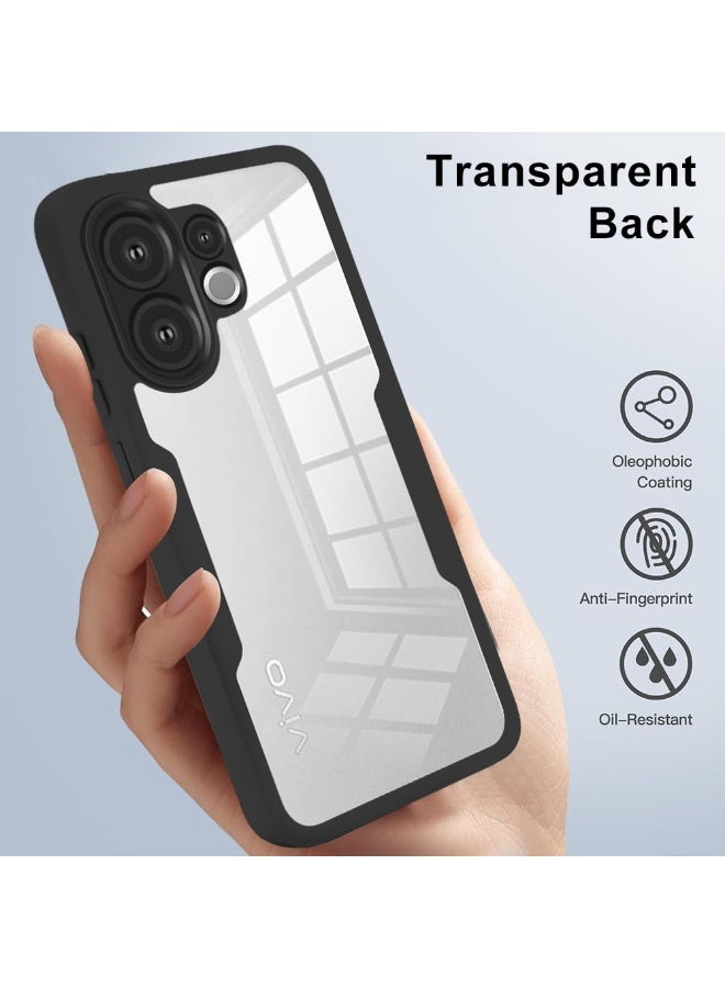 general Clear Case Compatible with Vivo V60 5G [Built-in Screen Protector] Full Body Protection Transparent Phone Case Shockproof Protective Cover for Vivo V60 - Image 2