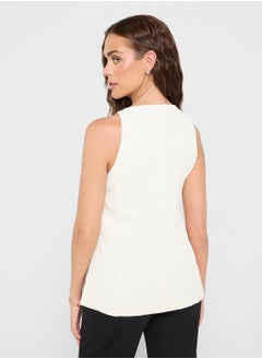 Ginger Button Down Longline Vest  - Image 2