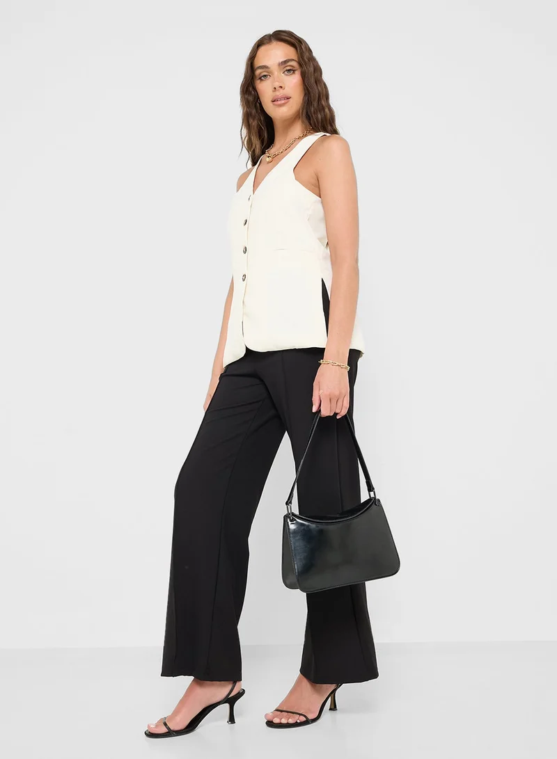 Ginger Button Down Longline Vest