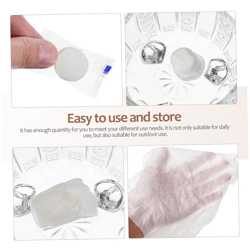100Pcs Mini Compressed Towels Tablets Portable Coin Tissue for Home Travel Outdoor Activities Compact and Lightweight Towels for Daily Use - Image 2