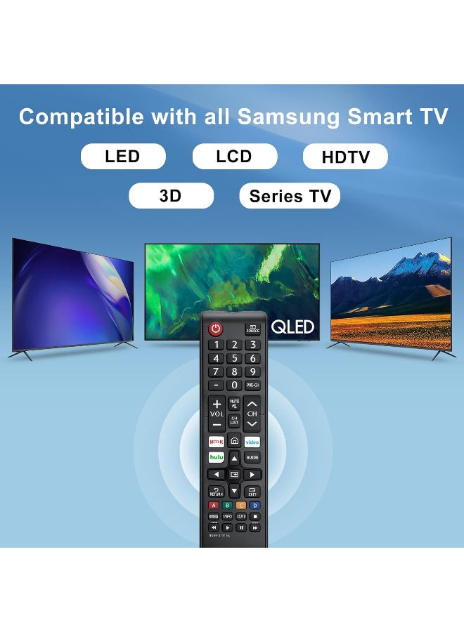Bincoo 2 Pack New Universal Remote for All Samsung TV Remote, Replacement Compatible for All Samsung Smart TV, LED, LCD, HDTV, 3D, Series TV - Image 3