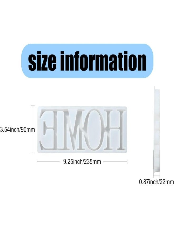 Skytail Silicone Home Mould Epoxy Resin Mold Home Letter for Resin Casting Candle Making Home Decor Gifts DIY Table Decoration Wedding Valentine's Day Gifts Chocolate Cake Decoration Mold - Image 2
