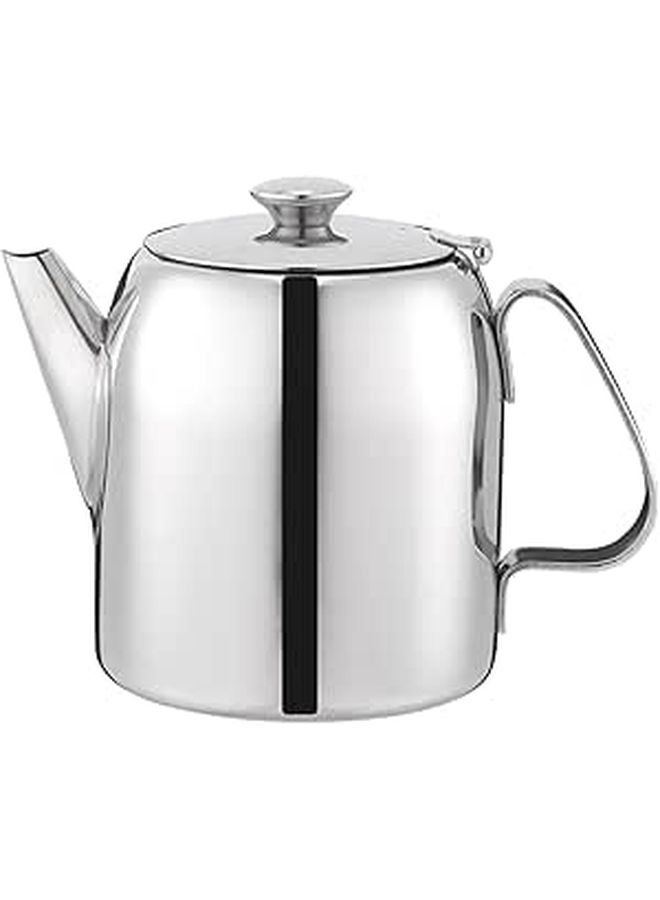 Stainless Steel Teapot 48oz with Lid and Handle for Loose Leaf Tea Travel Use - Image 1