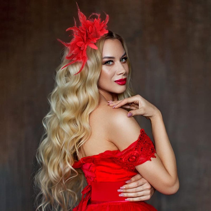 Eforcase Vintage Feather Hair Band 1920s Flapper Headband 20s Flapper Headpieces for Great Gatsby Masquerade Birthday Party - Image 3