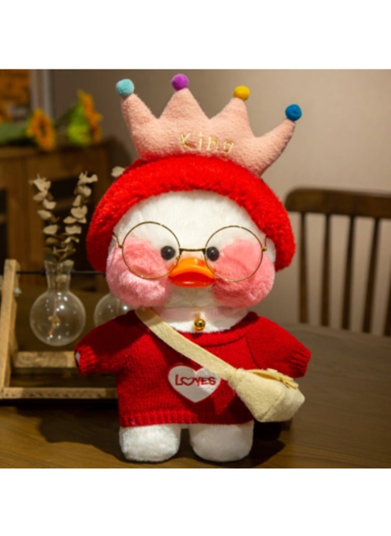 Cutie Cute Kawaii Plush Soft Duck Doll Korean Netred Supports Hyaluronic Acid Small Duck Doll Children's Toy For Birthday Gift 30cm  - Image 1