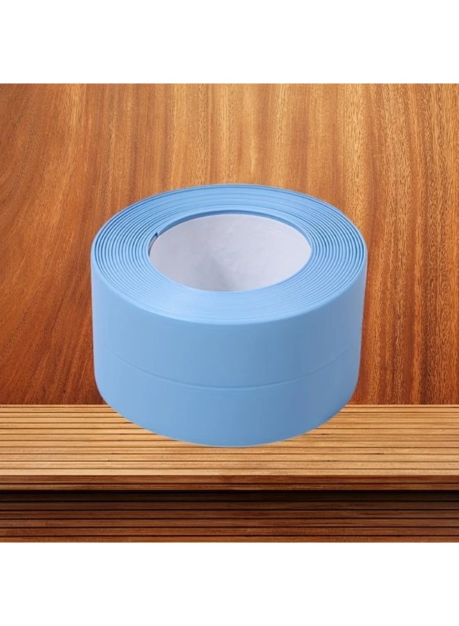 شريط لاصق ذاتي من PVC أزرق مقاس 1.5 × 125 بوصة لمنع تسرب حوض الحمام والمطبخ والكونترتوب - Image 1