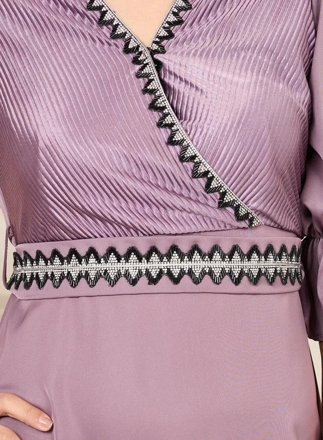Styli Mauve Midi Dress