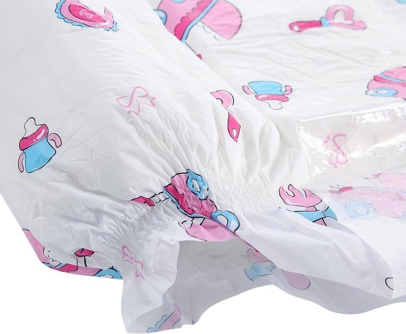 CutiePlusU Adult Diapers 2 PiecesBaby Dream Disposable Incontinence Briefs with Tabs for Women and Men Maximum Overnight AbsorbencyLarge 3747 - Image 5