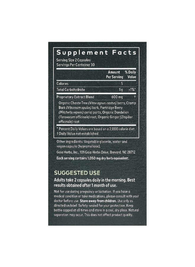 Gaia Herbs - Gaia Herbs, Women Fertility Support, 60 Vegan Liquid Phyto-Caps - Image 1