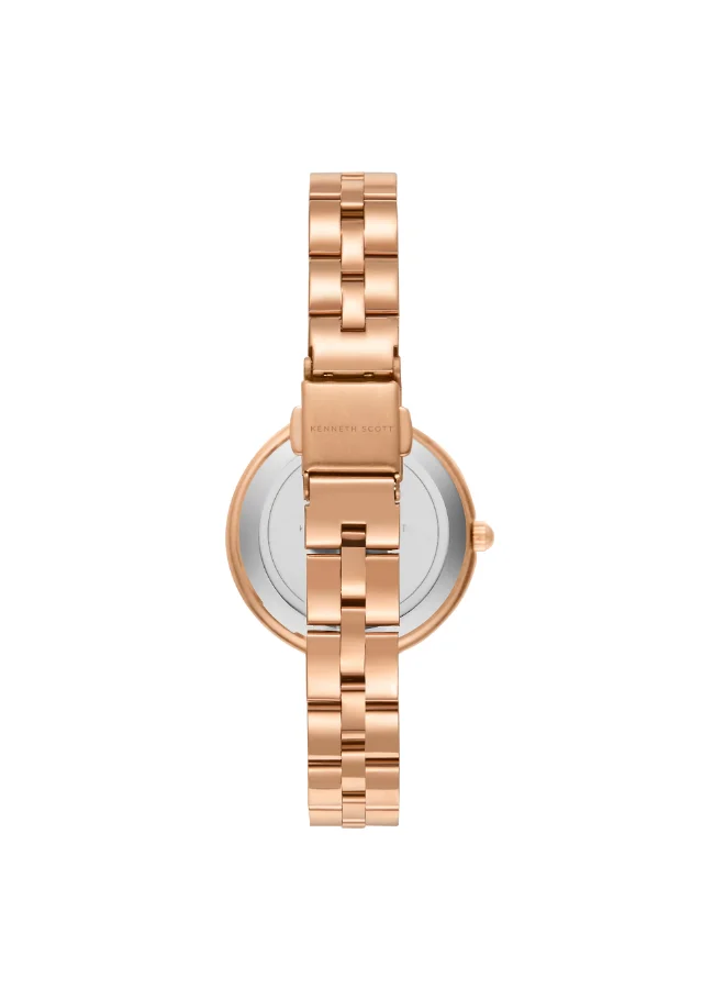 KENNETH SCOTT Women's Stainless Steel Analog Watch K23502-RBKG - 30 mm