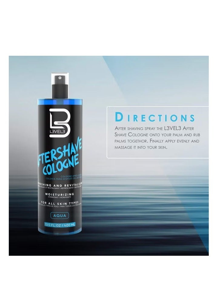L3 كولونيا بعد الحلاقة مستوى 3 تهدئ الاحمرار والتهيج مرطب ومنعش لبشرتك 400 مل - Image 4
