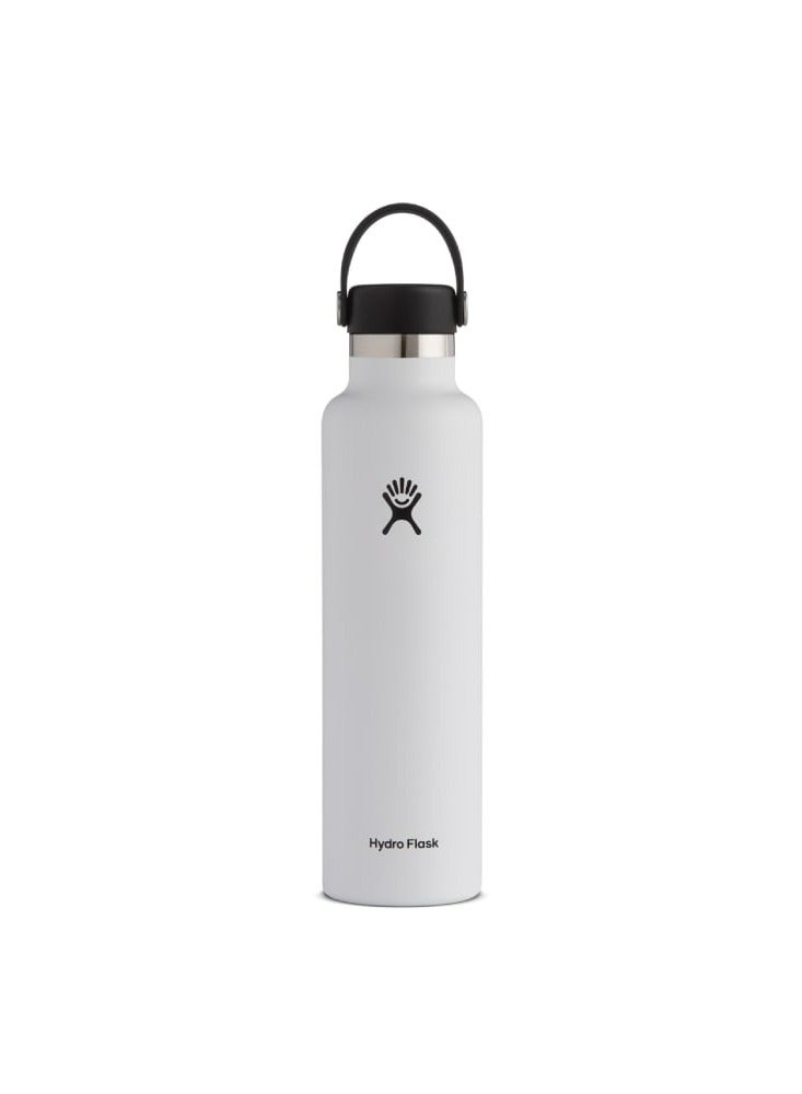 White Standard Mouth Insulated Bottle, 710ml