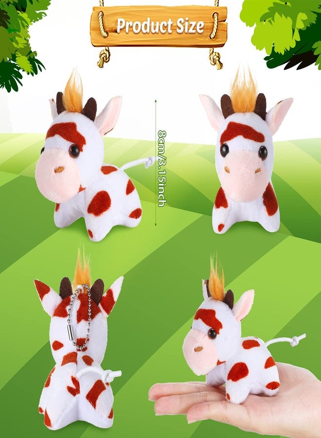 Aoriher 24 Pcs Mini Cow Stuffed Animal Toy for Kids Student Birthday Gift - Image 3