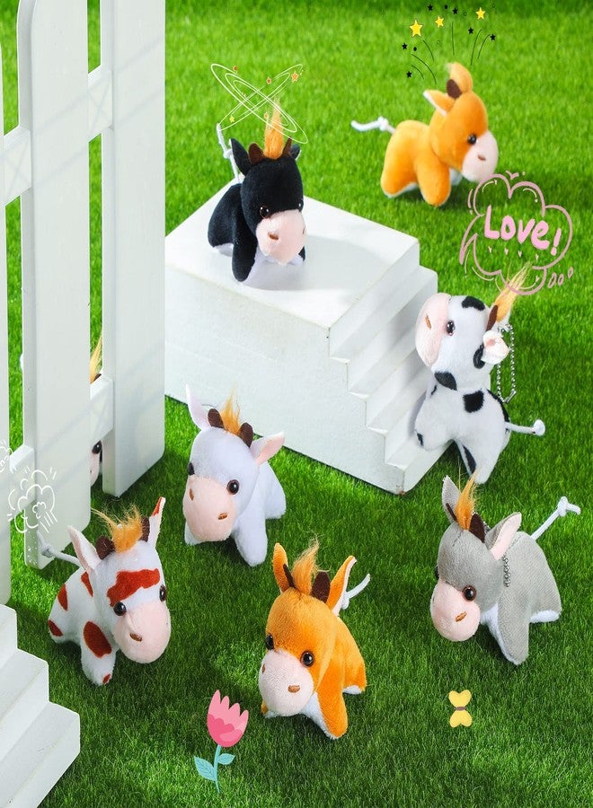 Aoriher 24 Pcs Mini Cow Stuffed Animal Toy for Kids Student Birthday Gift - Image 2