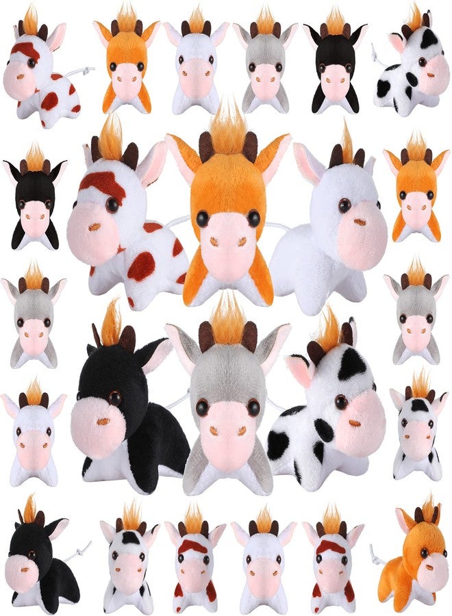 Aoriher 24 Pcs Mini Cow Stuffed Animal Toy for Kids Student Birthday Gift - Image 1