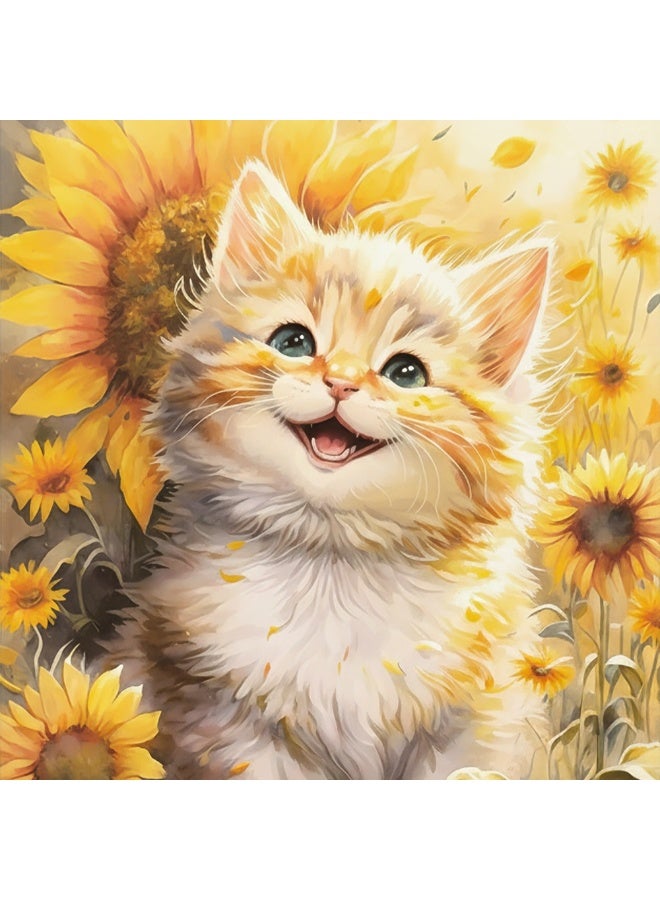 بازل 300 قطعة برسمة القطة اللطيفة للكبار والمراهقين-المقاس 377 x 252 mm - Image 1