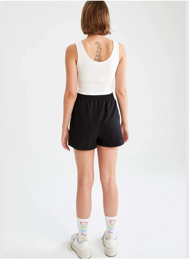DeFacto Relax Fit Elasticated Waist Mini Short With Pocket Details