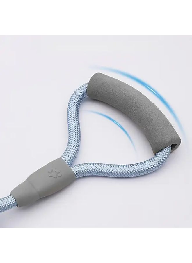 Blue Dual Headed Dog Leash For Two Small Medium Dogs With Comfort Foam Handle - Image 4