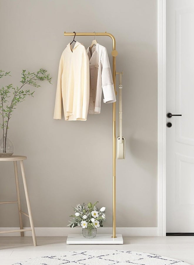 Metal Coat Racks Freestanding with Crossbar and 3 Hooks, Modern Coat Hanger with Marble Base,  Coat Stand for Entryway, Bedroom, Living Room, Office - Image 5