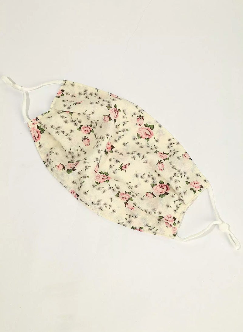 4pcs Ditsy Floral Pattern Face Coverings  - Image 3