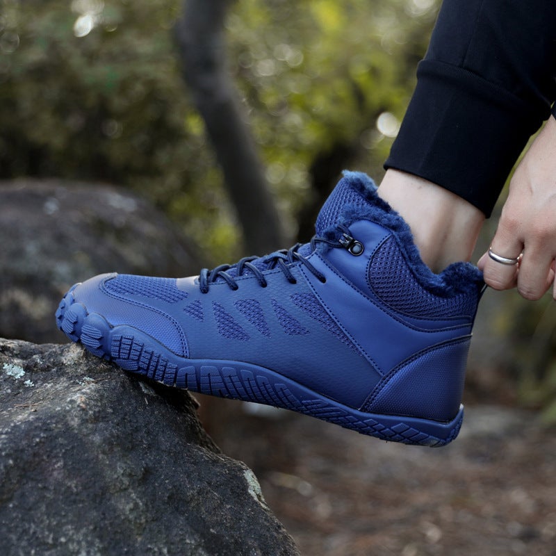 2024 new men''s and women''s sports hiking snow boots winter outdoor breathable middle help couples cotton shoes - Image 2