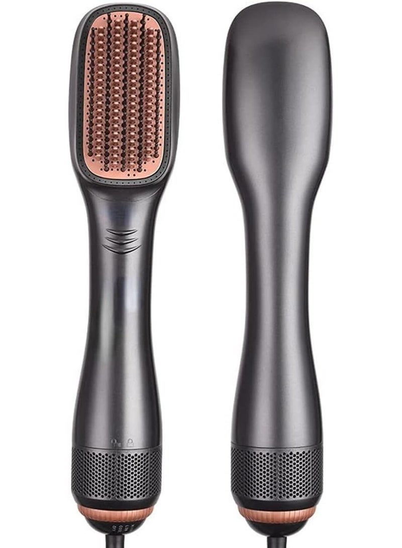 مجفف شعر ومصفف بحجم 3 في 1 فرشاة صالون لتنعيم الشعر مجفف شعر سيراميك سالب الأيونات - Image 1
