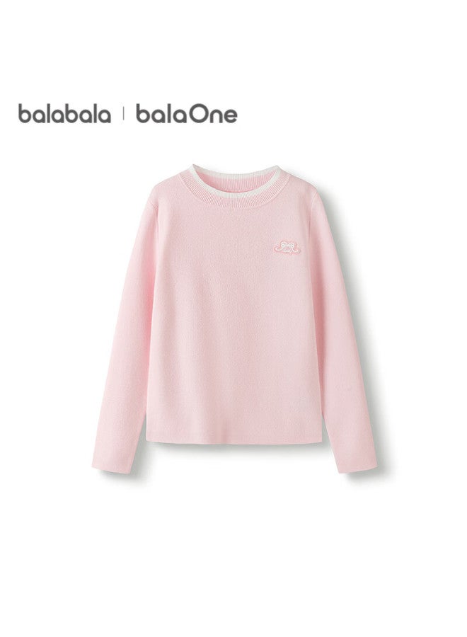 Balabala Balaone Kids Sweater Girls Spring Autumn Pullover Knitwear 208325103003 - Image 3