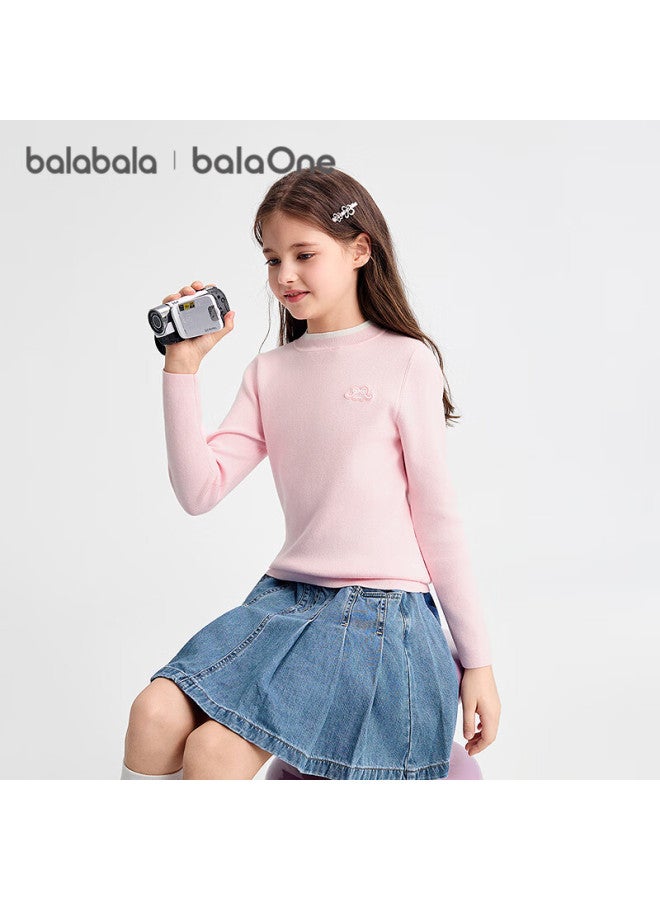 Balabala Balaone Kids Sweater Girls Spring Autumn Pullover Knitwear 208325103003 - Image 1