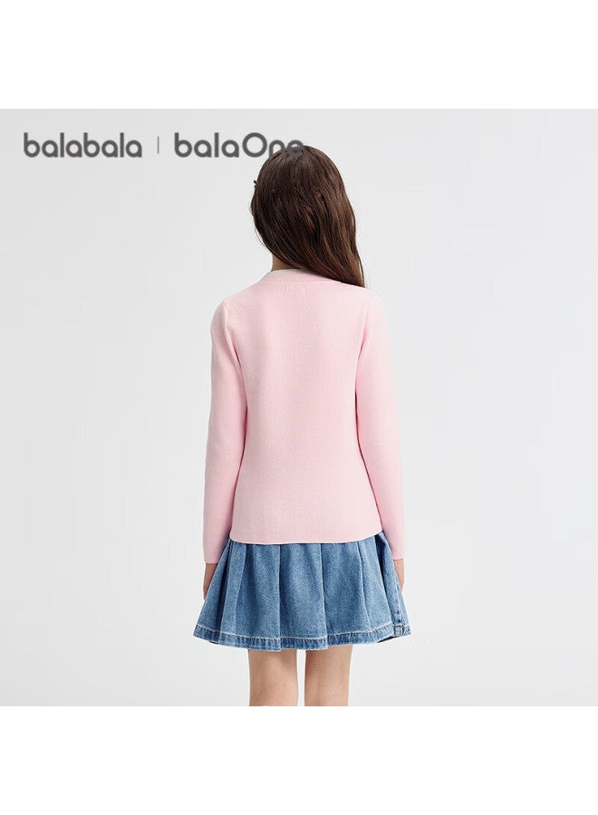Balabala Balaone Kids Sweater Girls Spring Autumn Pullover Knitwear 208325103003 - Image 2