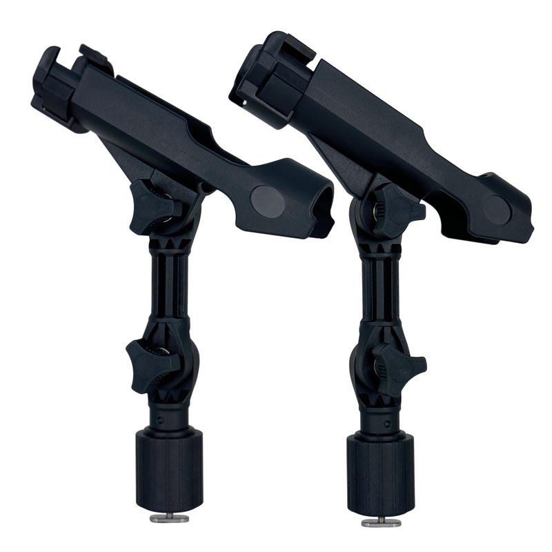 HiUmi 2 Pack Fishing Rod Holder with Track Mount Universal T-Shaped Screw Mounted on Rail for Kayak, Canoe, Fishing Boat (2Pack Extender Rod Holder) - Image 1