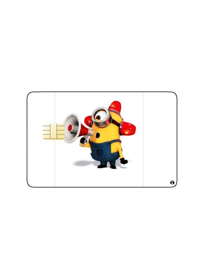 RKN PRINTED BANK CARD STICKER Animation Stuart From Minions By Illumination - Image 2