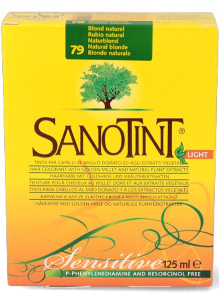 Sanotint Sensitive Hair Color Natural Blonde 79 - Natural Permanent Hair Dye, 125 ml  - Image 2