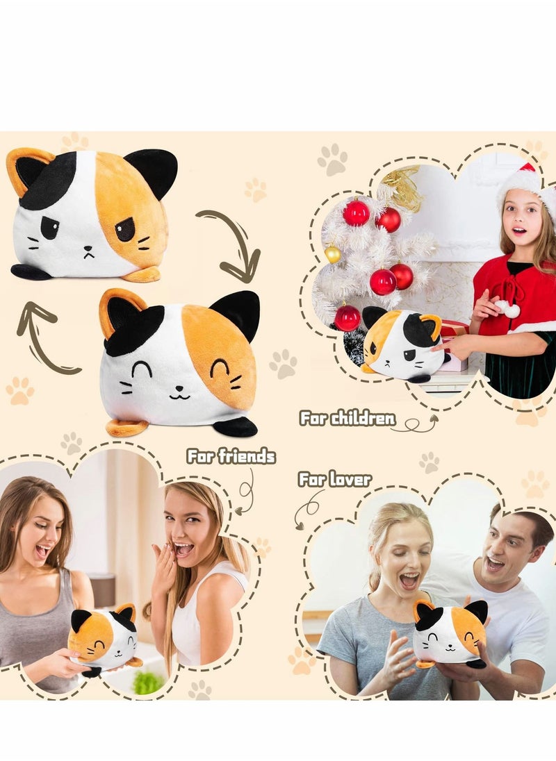 Y&D - Double Sided Flip Cat Plush Toy, Reversible Plush, Plushie, Cute Soft - Image 1