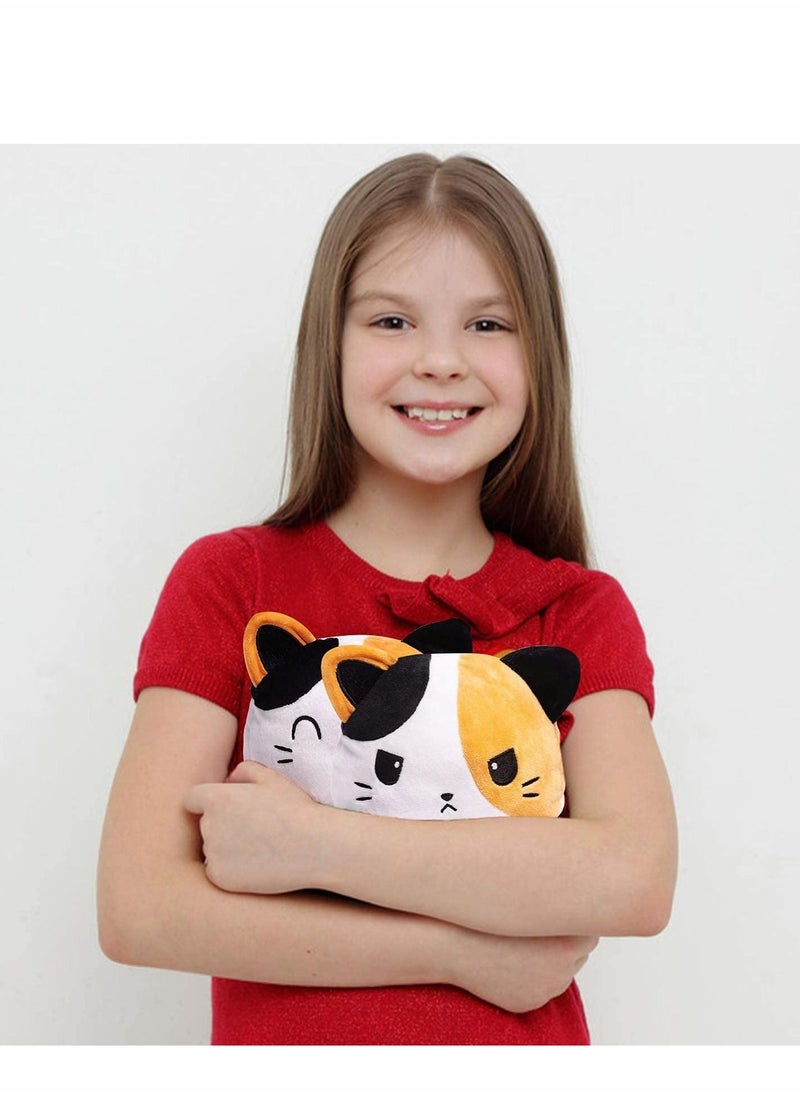 Y&D - Double Sided Flip Cat Plush Toy, Reversible Plush, Plushie, Cute Soft - Image 1