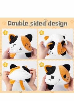 Y&D Double Sided Flip Cat Plush Toy, Reversible Plush, Plushie, Cute Soft  - Image 4