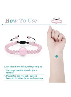 Generic 6 Pcs Adjustable Motion Sickness Relief Bracelets, Anti-Nausea Wristbands for Travel, Car, and Morning Sickness  - Image 3