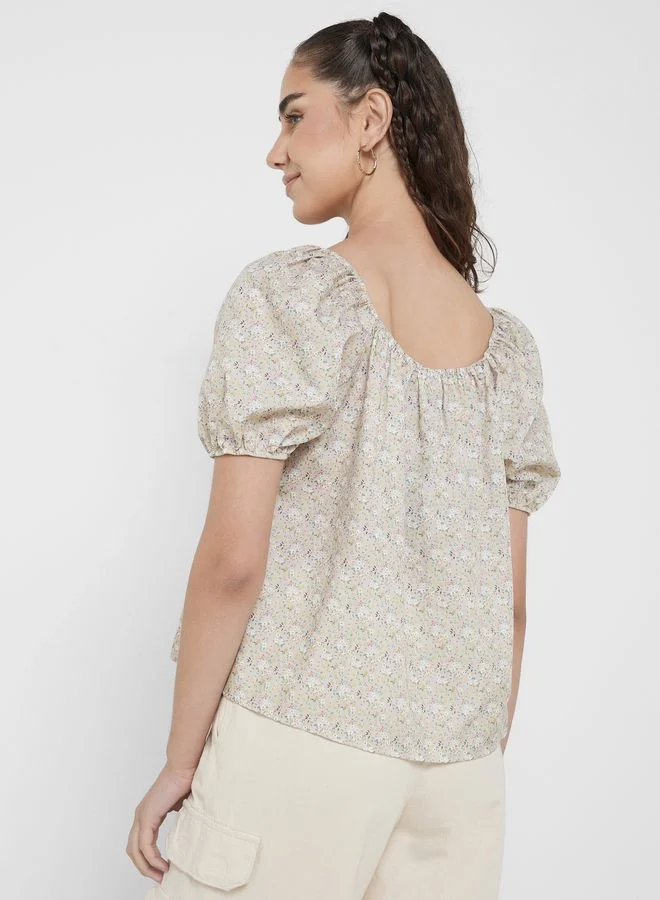 Ginger Puff Sleeve Top