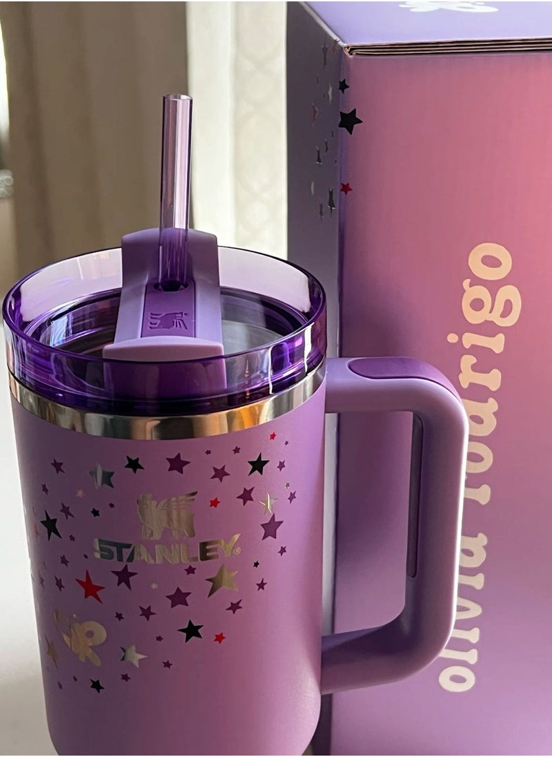 Stanley - Olivia Rodrigo 40 oz Quencher H2.0 - Vacuum Insulated Tumbler with Reusable Straw for Water, Iced Tea, Coffee, and Juices - Perfect Gift Idea - Image 1