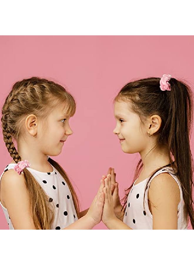 Whavel Pink Velvet Hair Scrunchies For Women Girls 16 Pack Hair Scrunchies Velvet Elastics Scrunchy Bobbles Soft Hair Bands Hair Ties16 Pieces (Pink) - Image 5
