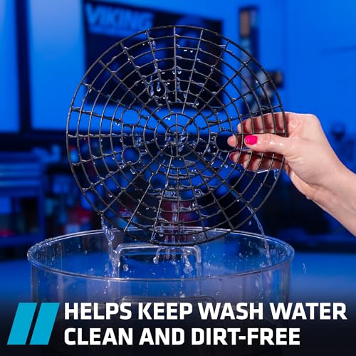 VIKING Automotive Bucket Insert Grit Traps for Car Wash and Detail Kits, Helps Remove Dirt and Debris from Microfiber, Mitts, Cloths, and Sponges, 2 Pack, Black - Image 5