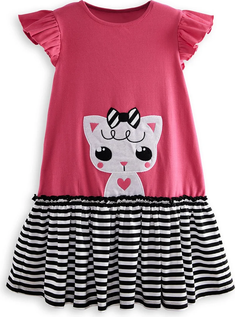 Denokids Kitty Graphic Dress